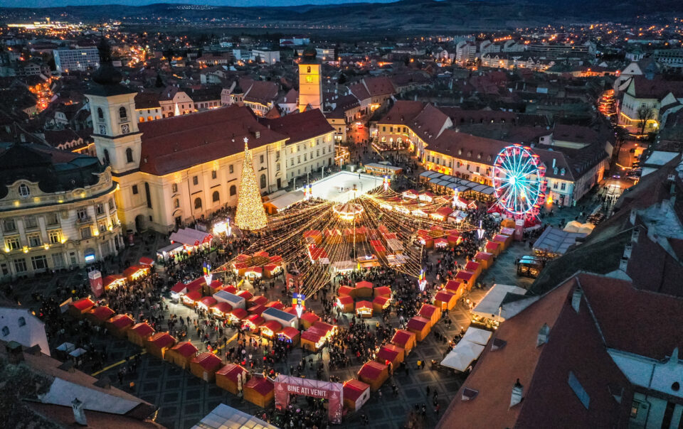 Christmas market in Transylvania